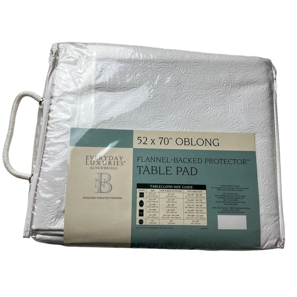 NEW Protector Table Pad By Every Day Luxuries New Bridge Vinyl 52” x 70” Oblong - Picture 1 of 4